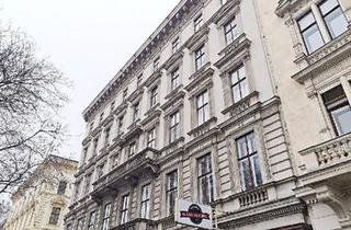 Büro zu mieten in Parkring, 1010 Wien, PARKRING NÄHE STADTPARK, 207 m2 Altbaubüro oder Kanzlei, 5 Zimmer, Küche, Klimaanlagen, 3. Liftstock, U3-Nähe