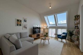 Wohnung kaufen in 1210 Wien, BEIM DONAUUFER: Effizient investieren - Klimatisierter 2-Zimmer-Erstbezug im Dachgeschoss