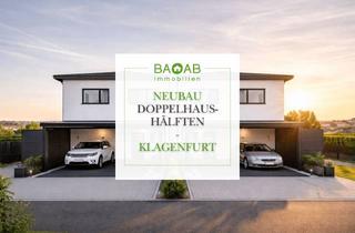 Haus kaufen in 9020 Klagenfurt, Neubau-Doppelhäuser in Klagenfurt mit Eigengarten & Luftwärmepumpe
