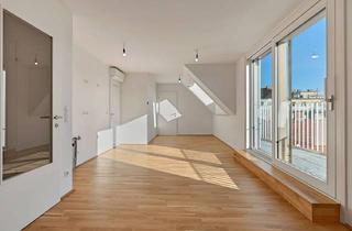 Wohnung kaufen in Fahrbachgasse 6-8/35, 1210 Wien, HOCH HINAUS >> 1. Dachgeschoss mit Terrasse >> klimatisierter 2-Zimmer Wohntraum mit Top Anbindung