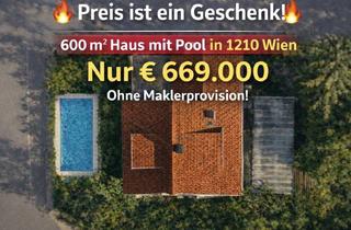 Haus kaufen in 1210 Wien, Seltene Gelegenheit im EIGENTUM PROVISIONSFREI Haus mit Pool Wien 21