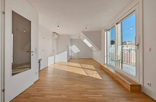 Wohnung kaufen in Fahrbachgasse, 1210 Wien, HOCH HINAUS >> 1. Dachgeschoss mit Terrasse >> klimatisierter 2-Zimmer Wohntraum mit Top Anbindung