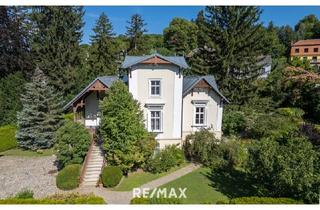 Villen zu kaufen in 3400 Klosterneuburg, Historische Villa mit Natur-Schwimmteich und parkähnlichem Garten – seltene Gelegenheit!