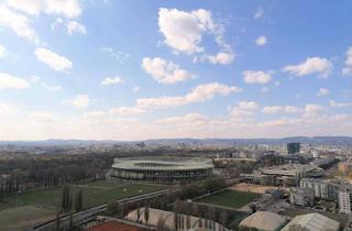 Wohnung mieten in Wehlistraße, 1020 Wien, Sky Living im Marina Tower – Exklusive 4-Zimmer-Wohnung im 24. Stock mit Panorama-Balkon samt Stellplatz