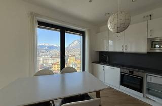 Penthouse mieten in Bahnhof, 6020 Innsbruck, 3-Zimmer-Penthousewohnung im 13. Obergeschoss mit Panoramablick über Innsbruck zur Miete