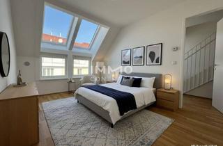 Wohnung kaufen in 1210 Wien, BEIM DONAUUFER: Lichtdurchflutete, klimatisierte Dachgeschoßwohnung mit Dachterrassen über den Dächern von Wien