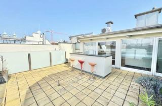 Wohnung mieten in Laimgrubengasse, 1060 Wien, LAIMGRUBENGASSE | EXKLUSIVE DACHTERRASSENWOHNUNG | TRAUMHAFTER 360° WIEN-BLICK | 4 ZIMMER | NÄHE NASCHMARKT