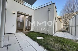 Wohnung kaufen in 1210 Wien, Hofseitige Gartenwohnung mit zwei sonnigen Terrassen & zwei Bädern – Erstbezug BEIM DONAUUFER
