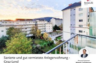 Wohnung kaufen in Lendplatz, 8020 Graz, Sanierte und gut vermietete Anlegerwohnung - Graz-Lend
