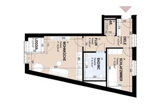 Wohnung mieten in Andritzer Reichsstraße 73, 8045 Graz, Neubauwohnung mit Loggia im 2. Stock