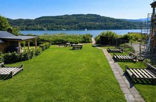 Haus kaufen in 9201 Klagenfurt, Gepflegtes Appartementhaus direkt am Wörthersee inklusive Panoramaseeblick sowie Badesteg und Bootsunterstand