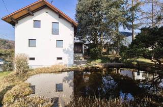 Haus mieten in Am Gründberghof, 4040 Linz, Am Gründberghof! Gepflegtes EFH mit Schwimmteich in Ruhelage, Linzblick, 142 m² WNFL + Keller/Doppelgarage! Straßenbahnnähe!