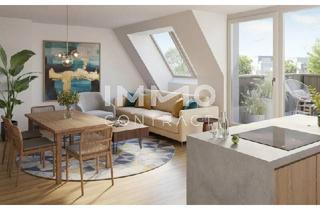 Wohnung kaufen in Feßlergasse, 1100 Wien, Charmant & kompakt: Provisionsfreie 2-Zimmer-Dachgeschoßwohnung mit Balkon