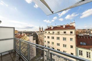 Wohnung mieten in Josefstädter Straße, 1080 Wien, Stilvolle 2-Zimmer-Dachgeschosswohnung mit Balkon und Fernblick – Erstbezug nach Sanierung - Nähe U6 Josefstädter Straße