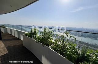 Wohnung kaufen in Wagramer Straße, 1220 Wien, Traum-Wohnung mit Rundumblick 39. Stock: Doorman, Gym, Pool, Spa, Lounges, Hotel & Supermarkt im Haus