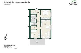 Wohnung mieten in Dr.-Blumauer-Straße 18/11, 8401 Kalsdorf bei Graz, Kalsdorf Bau 3 - geförderte Miete - 3 Zimmer