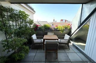 Wohnung mieten in 1070 Wien, TOP LAGE: Moderne, ruhige und klimatisierte Dachgeschoss-Wohnung mit Terrasse / TOP LOCATION: Modern, quiet and air-conditioned apartment with terrace