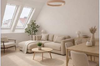 Wohnung mieten in 1100 Wien, Exklusiver Erstbezug //Hochwertige Dachgeschosswohnung // Sonnwendviertel: 1,5-Zimmer-Wohnung