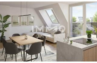 Wohnung kaufen in Feßlergasse, 1100 Wien, WOHN(T)RAUM OBERLAA: Stilvolle Dachgeschosswohnung – Erstbezug inklusive