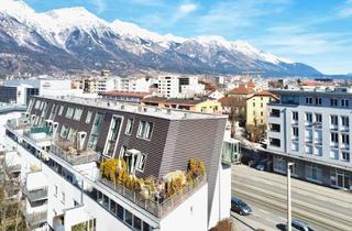 Wohnung kaufen in 6020 Innsbruck, Große Wohnfreude im futuristischen Dachgeschoss mit Panoramablick über Innsbruck und seine Bergwelt