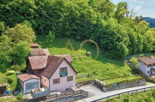 Haus kaufen in Brunnhof, 8130 Frohnleiten, Älteres Haus mit Potential oder Grundstück für Neubau in Hanglage mit Panoramablick auf Frohnleiten und die Bergwelt