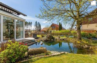 Einfamilienhaus kaufen in 5141 Moosdorf, Sehr gepflegtes Familienhaus mit Pool, Fischteich und neuem Pelletssystem – großer Garten