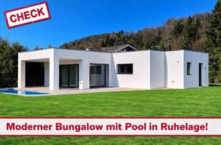 Haus kaufen in 8054 Seiersberg, ERSTBEZUG in Ruhelage! Architektenbungalow mit Salzwasserpool in Seiersberg/Mantscha!