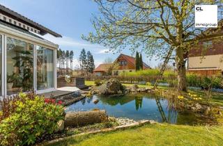 Einfamilienhaus kaufen in 5141 Moosdorf, Sehr gepflegtes Familienhaus mit Pool, Fischteich und neuem Pelletssystem – großer Garten