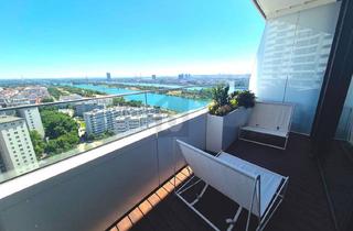 Wohnung mieten in Donau, 1220 Wien, LUXUS TRIFFT LIFESTYLE - SKYLINE & DONAUBLICK INKLUSIVE