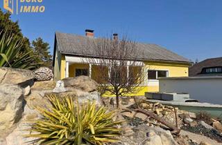 Haus kaufen in 2451 Au am Leithaberge, Ihr Rückzugsort im Grünen – unterkellerter Bungalow mit Traumgarten und Doppelgarage