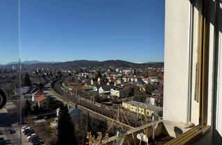 Penthouse kaufen in Rosentaler Straße 74, 9020 Klagenfurt, Leistbares 4 Zi-Penthouse-Feeling, Traumaussicht, helle 102m² Eckwohnung mit Westloggia, 12min fußläufig ins Zentrum