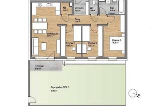 Wohnung mieten in 3701 Großweikersdorf, Große Gartenwohnung mit 4 Zimmern - Neubau mit Kaufoption