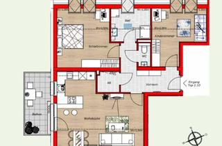 Wohnung kaufen in Josef-Fischer-Gasse, 2460 Bruck an der Leitha, Hochwertige 3-Zimmer DG-Wohnung | 96 m² Wohnfläche | mit Balkon & 2 Parkplätzen (Ziegelmassiv!)