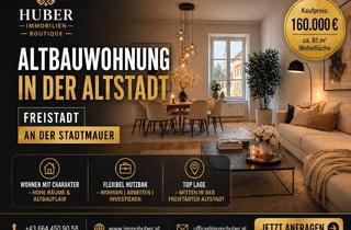 Wohnung kaufen in 4240 Freistadt, ALTBAU TRIFFT ALTSTADTFLAIR – IHR PROJEKT MIT GESCHICHTE STATT LANGWEILIG – HIER KAUFEN SIE POTENZIAL, KEINE PERFEKTION