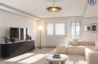 Wohnung kaufen in Markomannenstraße, 1220 Wien, U1-Anbindung & Weitblick: Großzügige 3-Zimmer-Wohnung mit Loggia nahe Donauzentrum