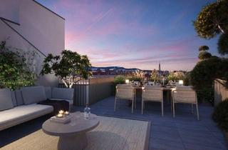 Wohnung kaufen in Ottakringer Straße 26, 1170 Wien, Nachhaltig & hoch oben am Yppenplatz. – 3 m Raumhöhe XL Dachterrasse im Dachgeschoss