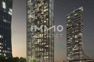 Maisonette mieten in 1220 Wien, Der Blick, der niemals gleich ist: DC2 Tower - 3 Zimmerwohnung in 40. Etage