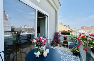 Wohnung mieten in 1080 Wien, UNBEFRISTET! Tolles 5-Zimmer DG mit Balkon in 1080! WG-GEEIGNET!