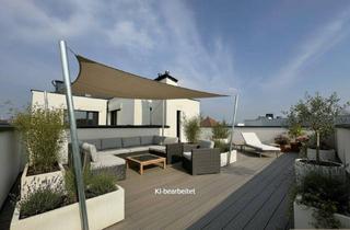 Wohnung kaufen in Donau, 1220 Wien, EIN STÜCK HIMMEL NUR FÜR SIE - 60 m2 uneinsichtiger Dachterrasse - Wohnküche, 3 Schlafzimmer, 2 Bäder, WC auf 2 Ebenen - FBH, Solaranlage und Wärmepumpe