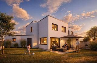 Doppelhaushälfte kaufen in 4060 Leonding, Exklusive Neubau-Doppelhaus-Hälfte mit Doppelgarage (Schlüsselfertig)