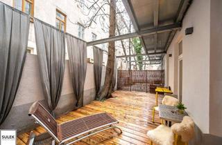Wohnung kaufen in 1200 Wien, ** Sofort Einziehen oder sofort vermieten: moderne 2 Zimmer Altbauwohnung mit 25 m² Terrasse & Innenhof ** Nähe Augarten **