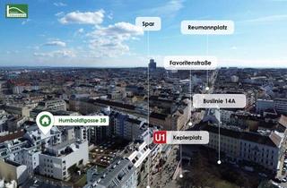 Wohnung mieten in Humboldtgasse 38, 1100 Wien, Wohnen beim Sonnwendviertel: 2-Zimmer Wohnung inkl. Einbauküche und Loggia!