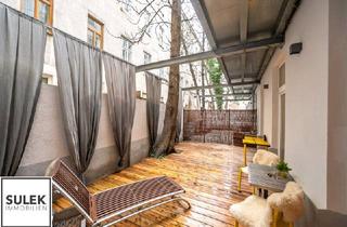Wohnung kaufen in 1200 Wien, ** Sofort Einziehen oder sofort vermieten: moderne 2 Zimmer Altbauwohnung mit 25 m² Terrasse & Innenhof ** Nähe Augarten **