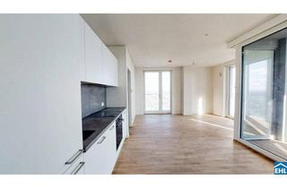 Wohnung mieten in Donau, 1220 Wien, Erstbezug – 3-Zi.-Wohnung mit Rooftop Pool & Sauna