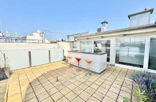 Wohnung mieten in Laimgrubengasse, 1060 Wien, LAIMGRUBENGASSE | EXKLUSIVE DACHTERRASSENWOHNUNG | TRAUMHAFTER 360° WIEN-BLICK | 4 ZIMMER | NÄHE NASCHMARKT