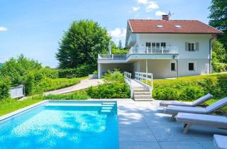 Villen zu kaufen in 9220 Velden am Wörther See, WÖRTHERSEE - 700 qm Strand & traumhafte SEEBLICKVILLA mit Pool in idyllischer Waldrandlage am WÖRTHERSEE