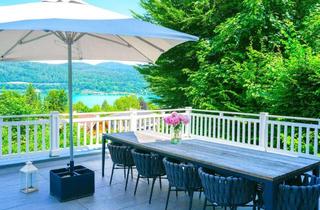 Villen zu kaufen in 9220 Velden am Wörther See, WÖRTHERSEE - 700 qm Strand & traumhafte SEEBLICKVILLA mit Pool in idyllischer Waldrandlage am WÖRTHERSEE