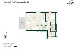Wohnung mieten in Dr.-Blumauer-Straße 16/22, 8401 Kalsdorf bei Graz, Kalsdorf Bau 3 - geförderte Miete - 3 Zimmer