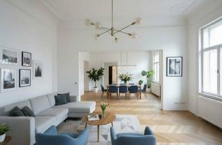 Wohnung mieten in Frankenberggasse, 1040 Wien, ERSTBEZUG NACH GENERALSANIERUNG: Einzigartige helle Altbauwohnung mit Stuckdecken in ruhiger Lage und einem kleinen Balkon