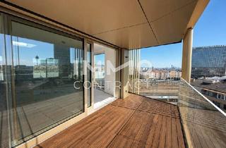 Penthouse kaufen in 1100 Wien, Ganz oben mit Traumblick über Wien - Penthouse mit außergewöhnlicher Architektur: Provisionsfrei direkt beim Hauptbahnhof